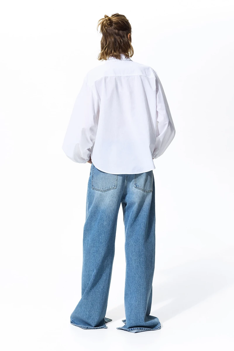 Chemise en coton avec dentelle