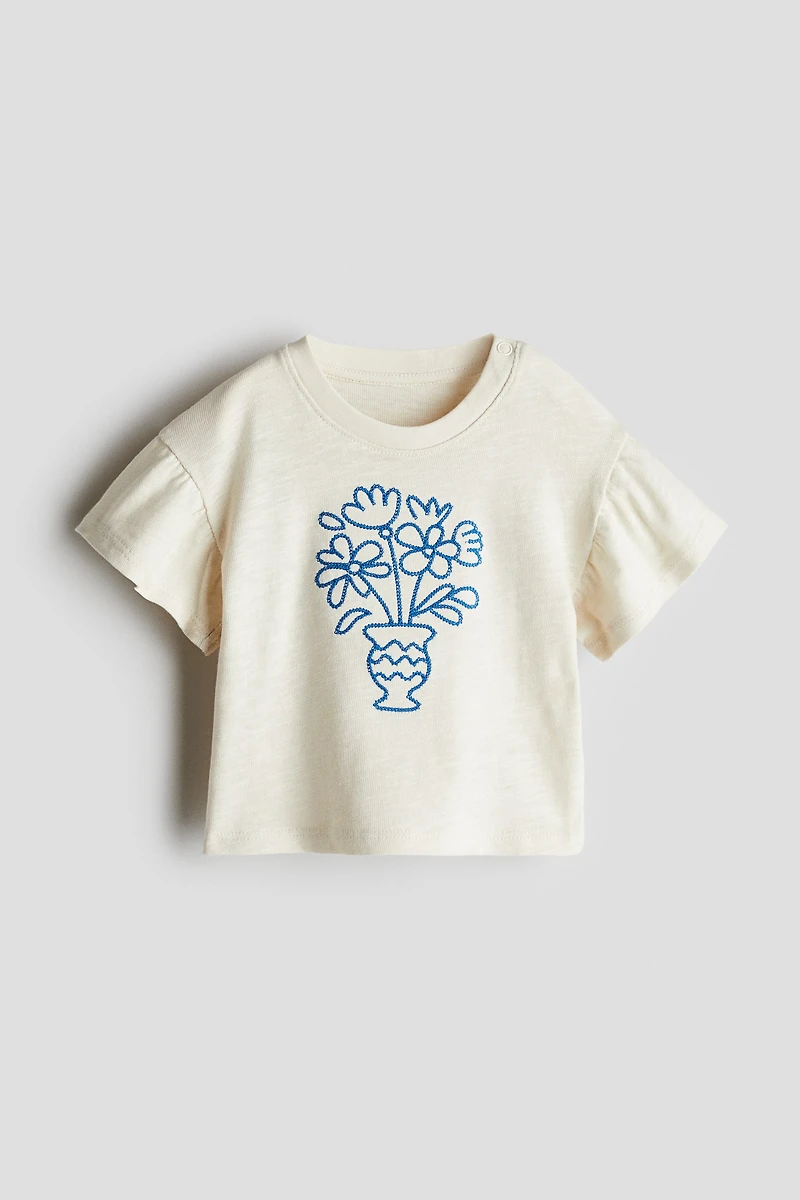 Top with Printed Motif