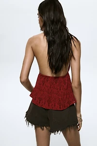 Viscose Halterneck Top