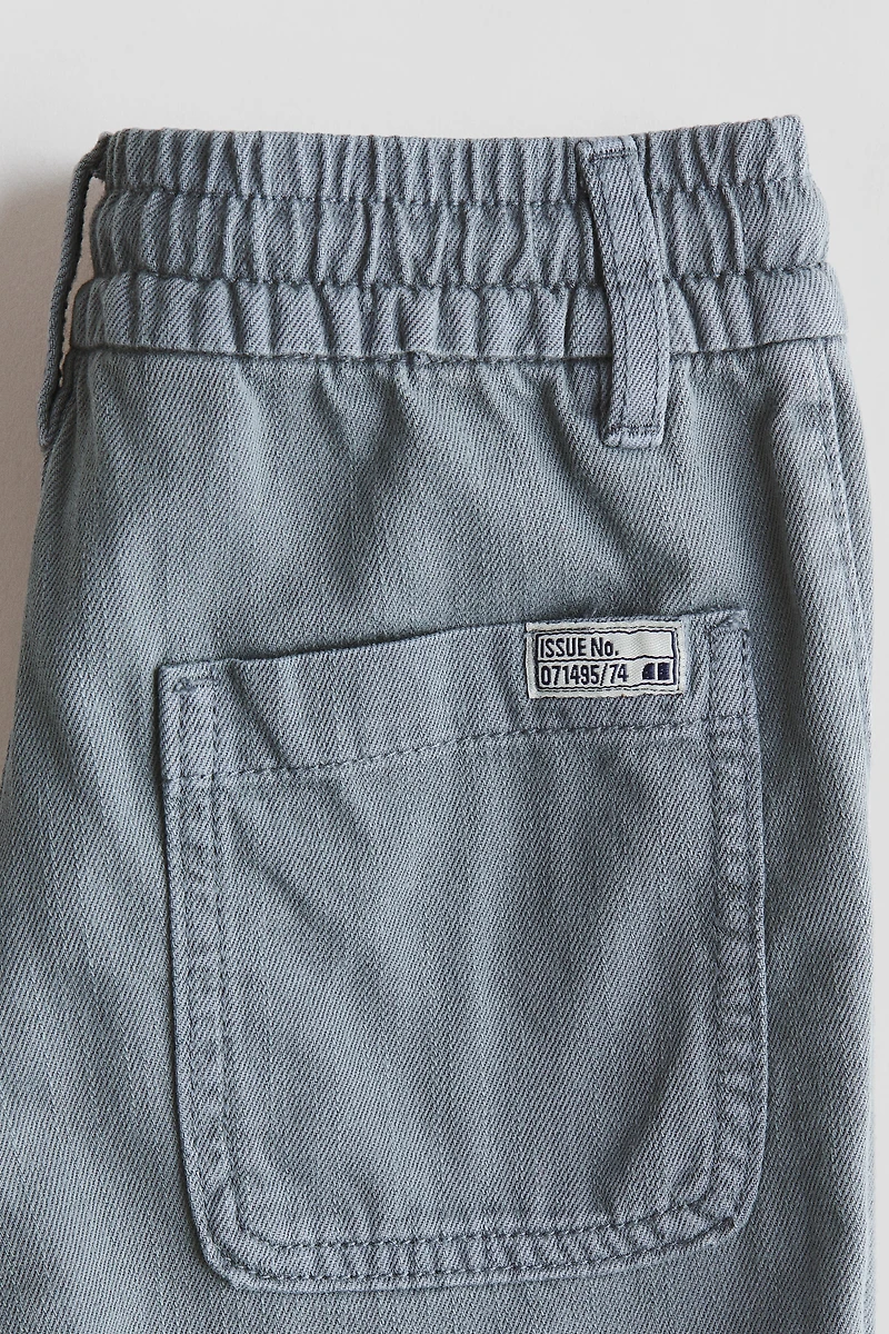 Washed Cotton Twill Pants