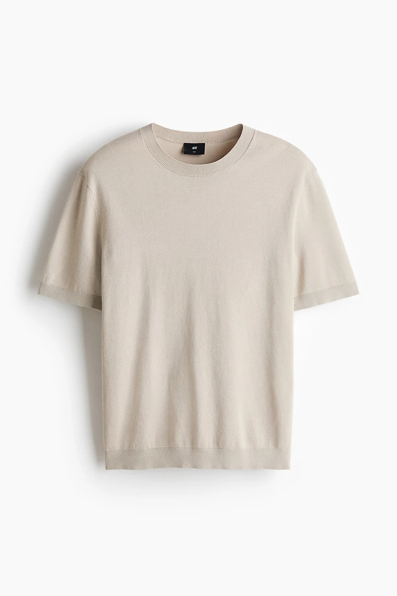 Slim-Fit Knit T-Shirt