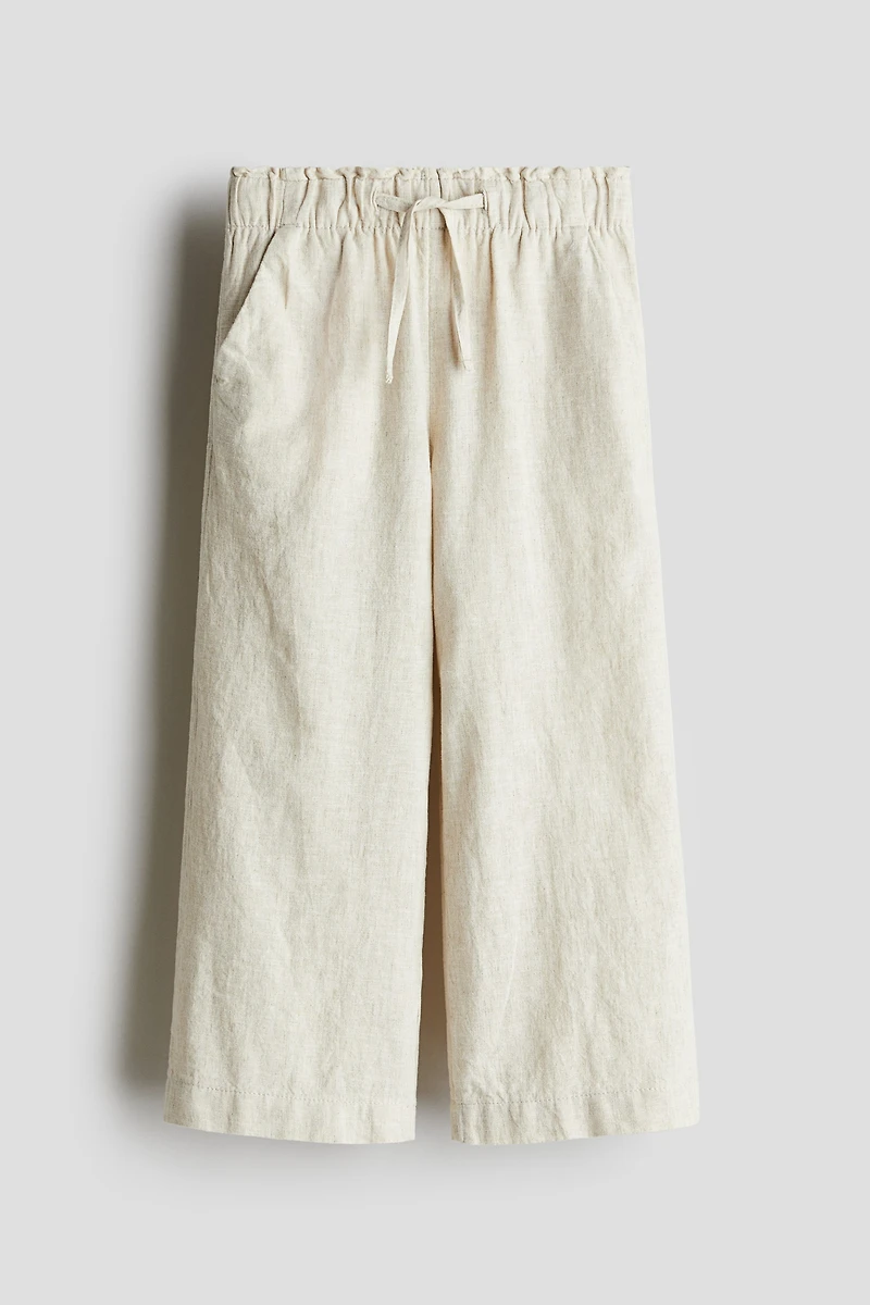 Linen-Blend Pants