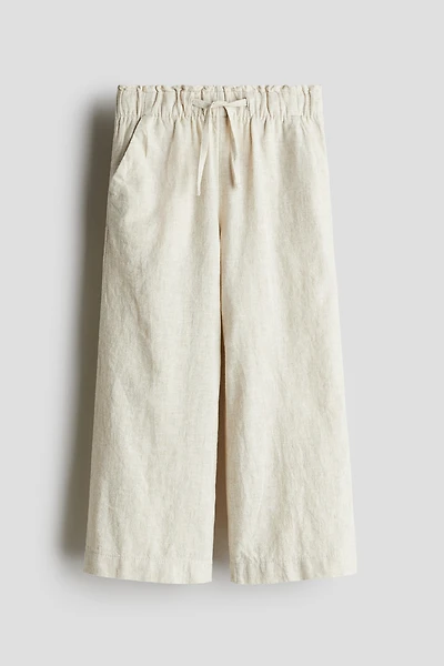 Linen-Blend Pants