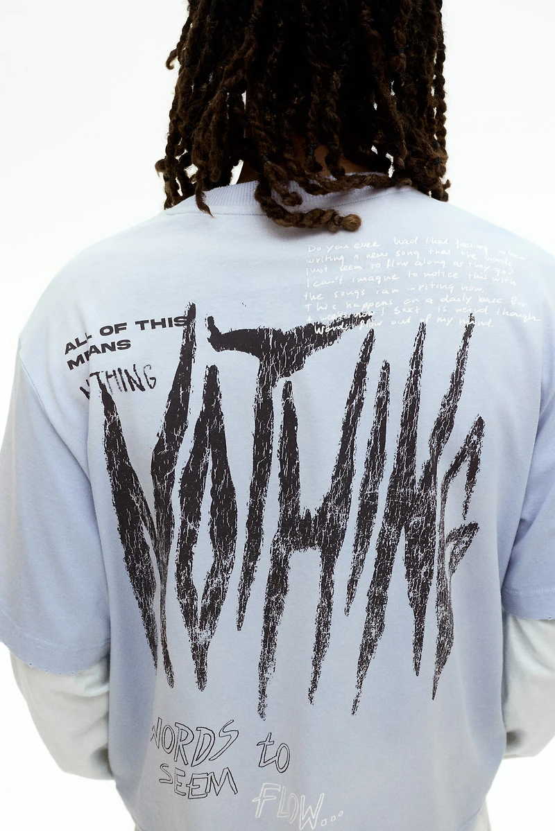 Oversized-Fit Printed T-Shirt