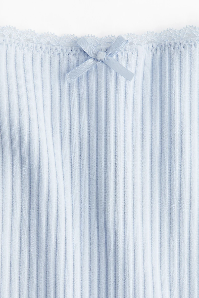 Lace-Trimmed Strappy Top