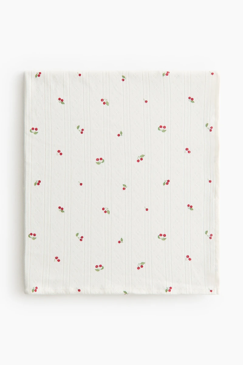 Pointelle-Knit Baby Blanket