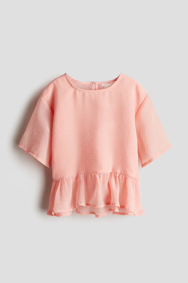 Chiffon Peplum Top