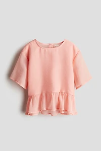 Chiffon Peplum Top