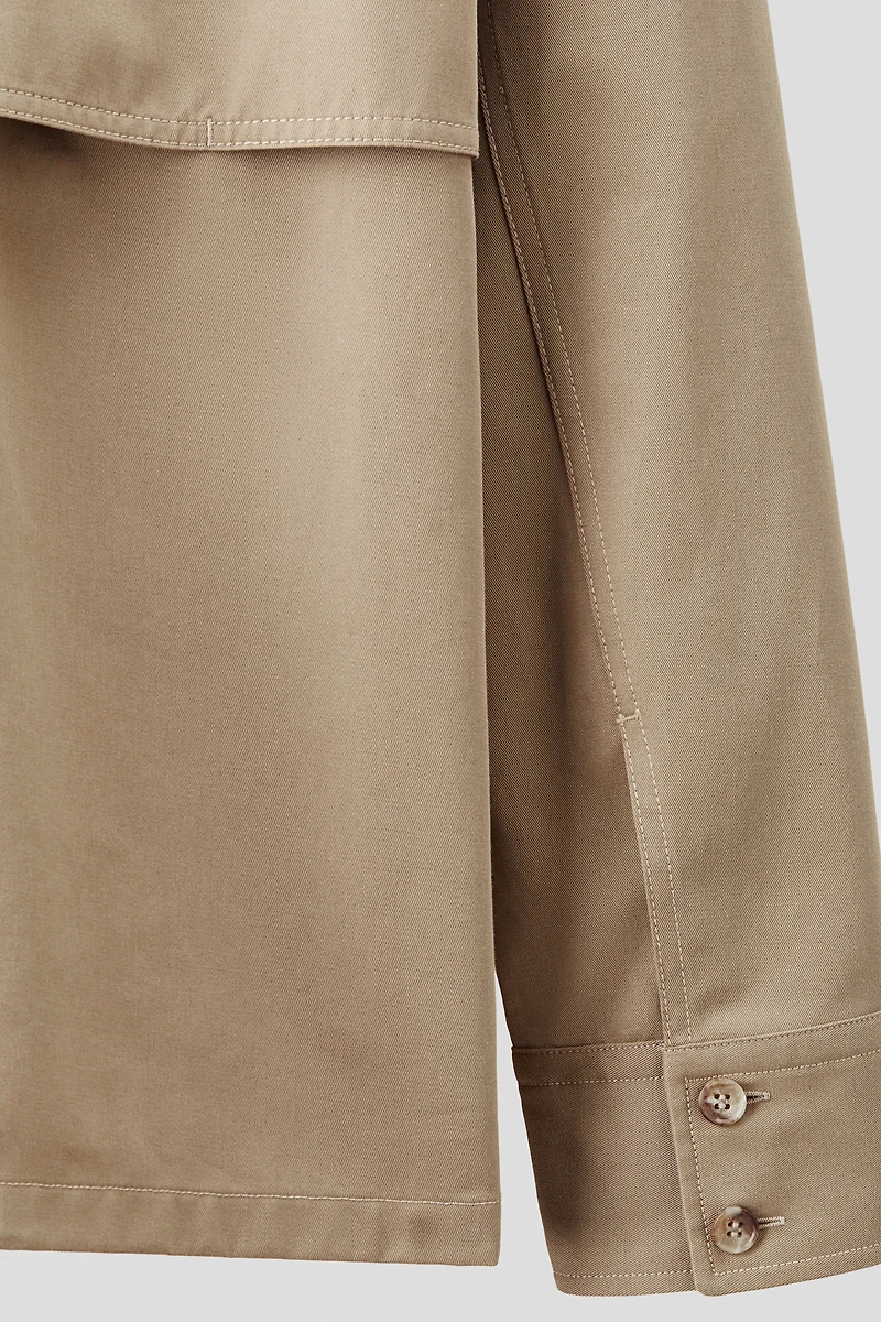 Cotton Twill Utility Overshirt