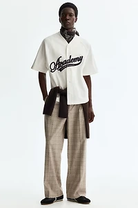 Chemise de baseball décontractée en coton