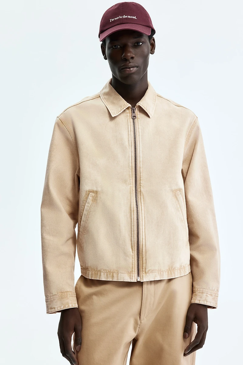 Cotton Jacket with Collar