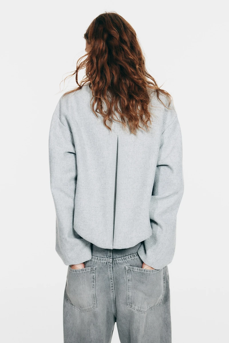 Bomber Jacket with Collar