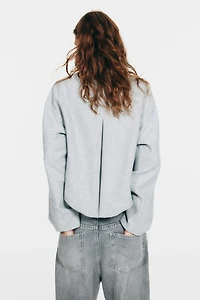 Bomber Jacket with Collar