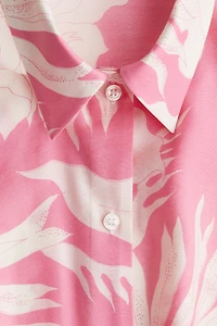 Patterned Oversized Shirt