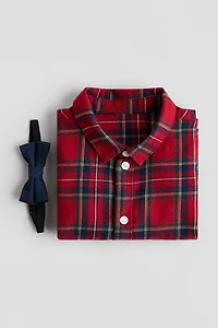 2-Piece Shirt and Bow-Tie Set