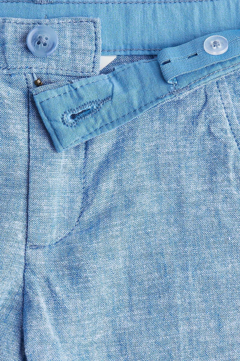 Linen-Blend Chino Shorts