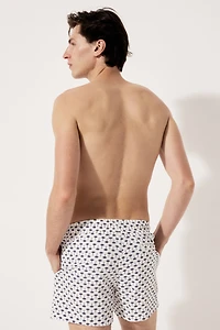 Short de bain en seersucker