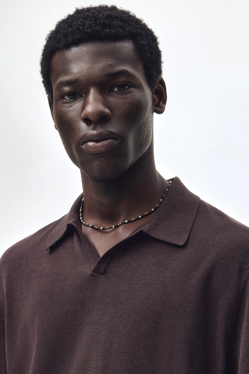 Regular-Fit Silk-Blend Polo Shirt