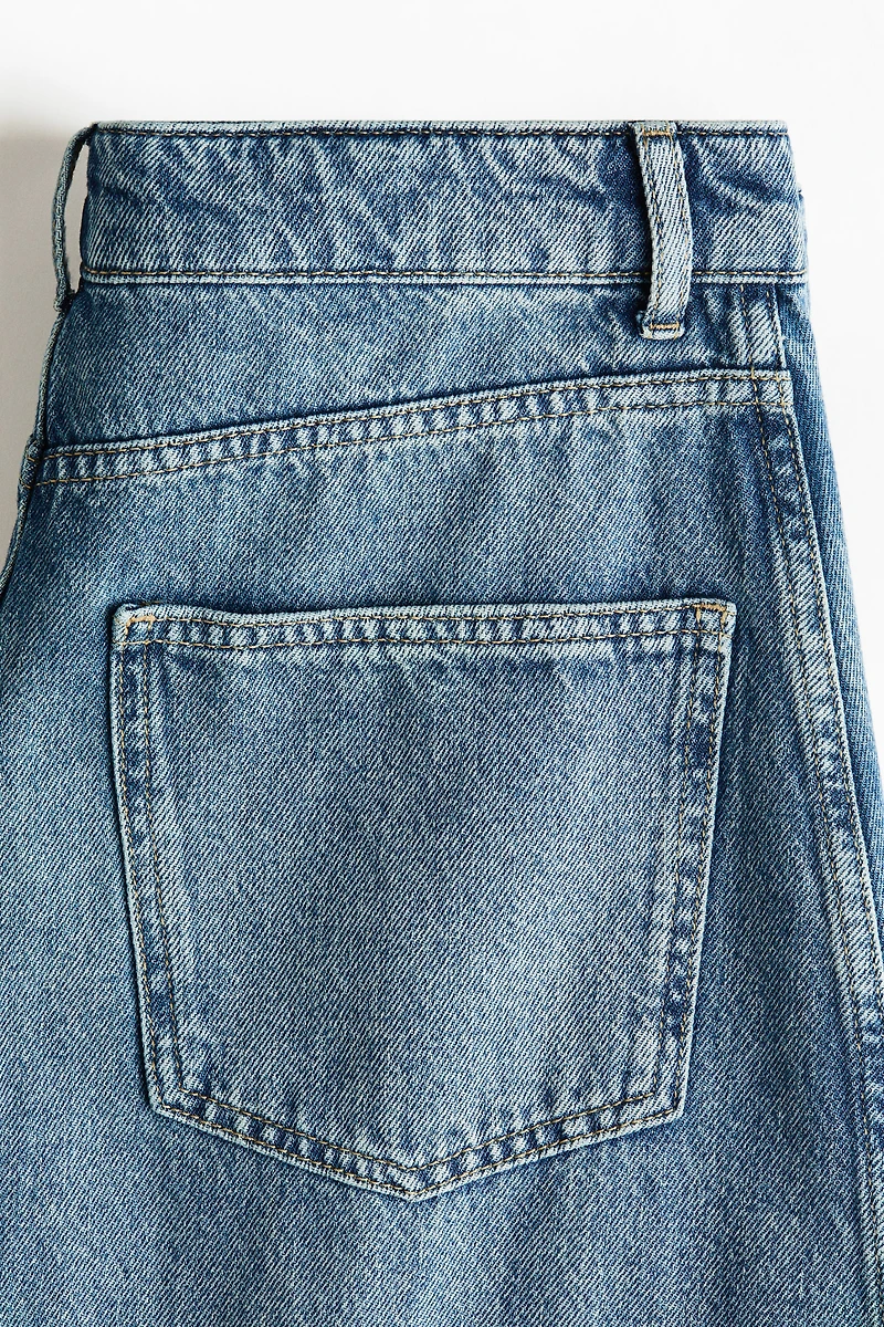 Jean coupe tonneau taille haute