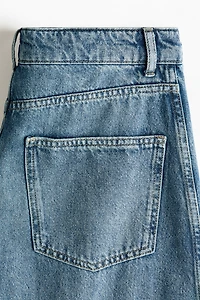 Jean coupe tonneau taille haute