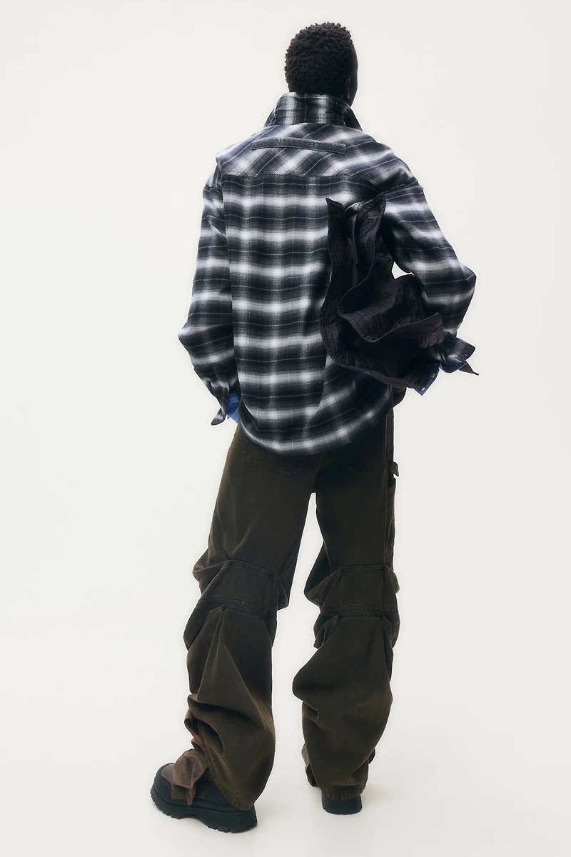 Surchemise entoilée en flanelle