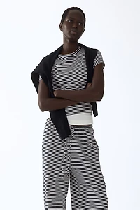 Ribbed Drawstring Pants