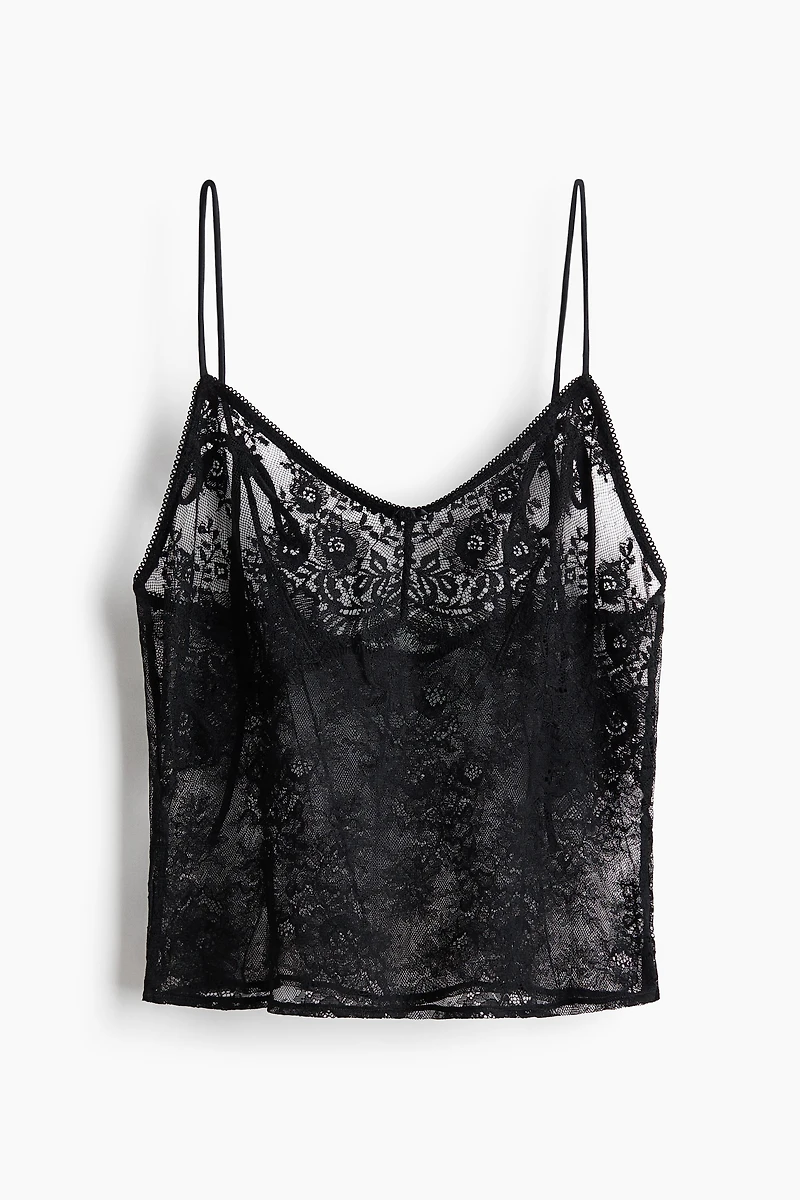 Lace strappy top