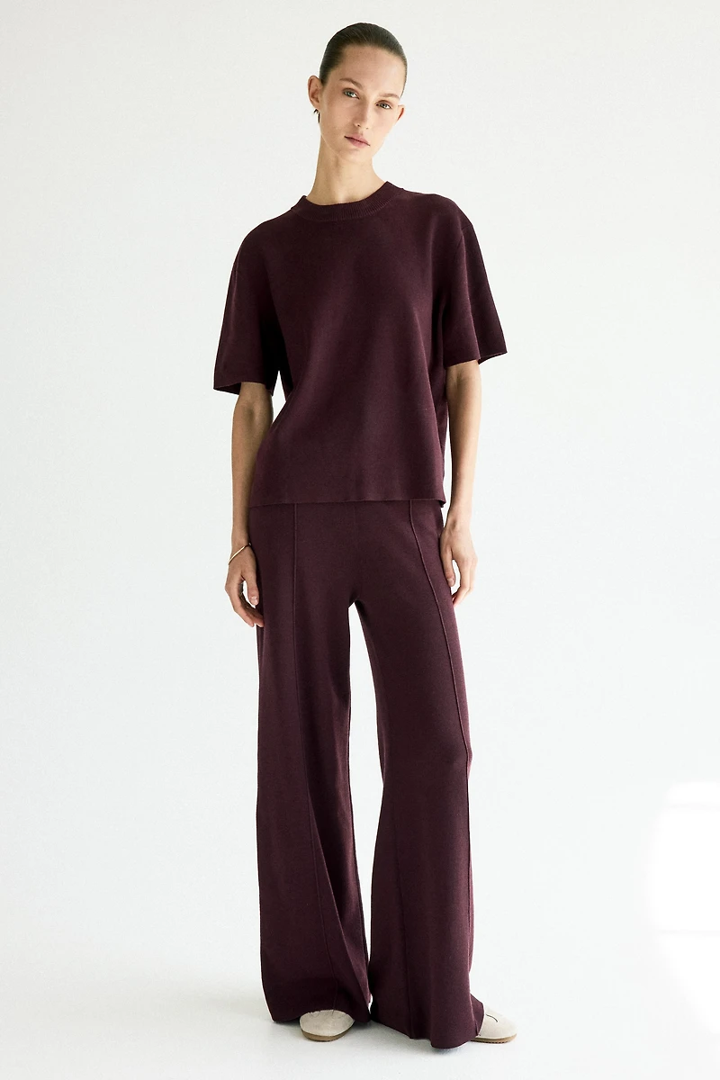 Fine-Knit T-Shirt