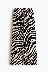 Wide-cut Pull-on Pants