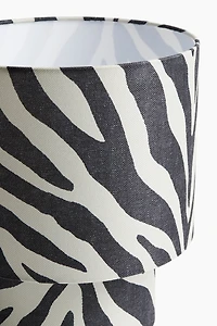 Grande lampe de table habillée textile