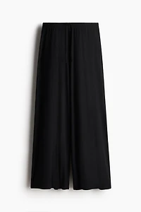 Wide-Leg Drawstring Pants