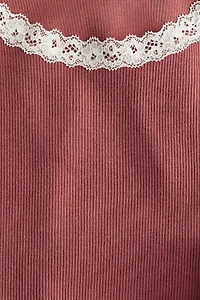 Lace-Trimmed Tank Top