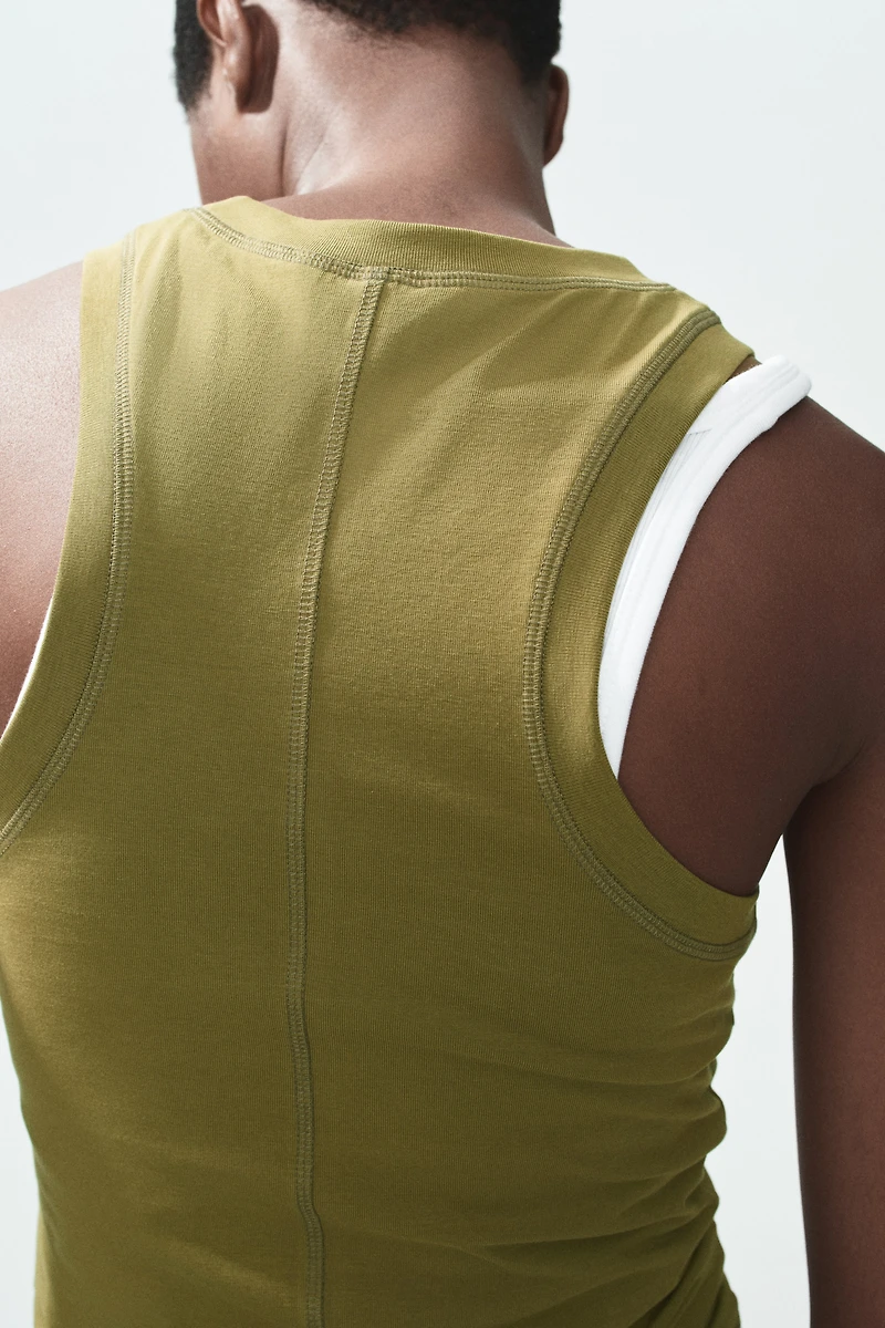 Flatlock-Seam Tank Top