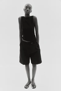 Boat-Neck Sleeveless Top