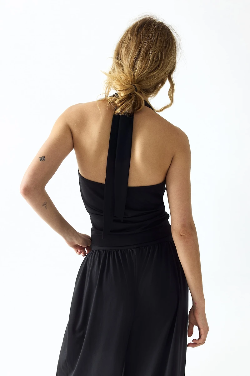 Jersey Halterneck Top
