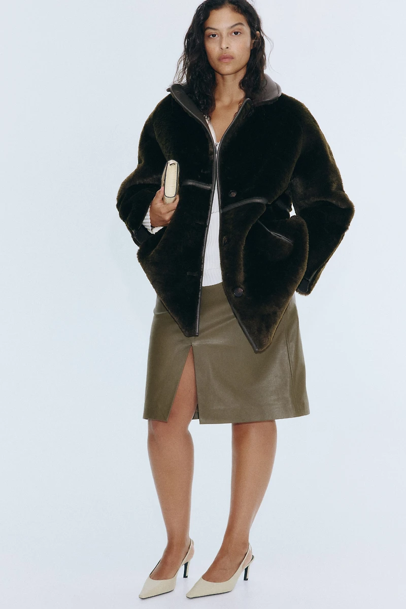 Manteau duveteux