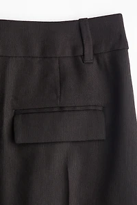 Linen-Blend Skirt
