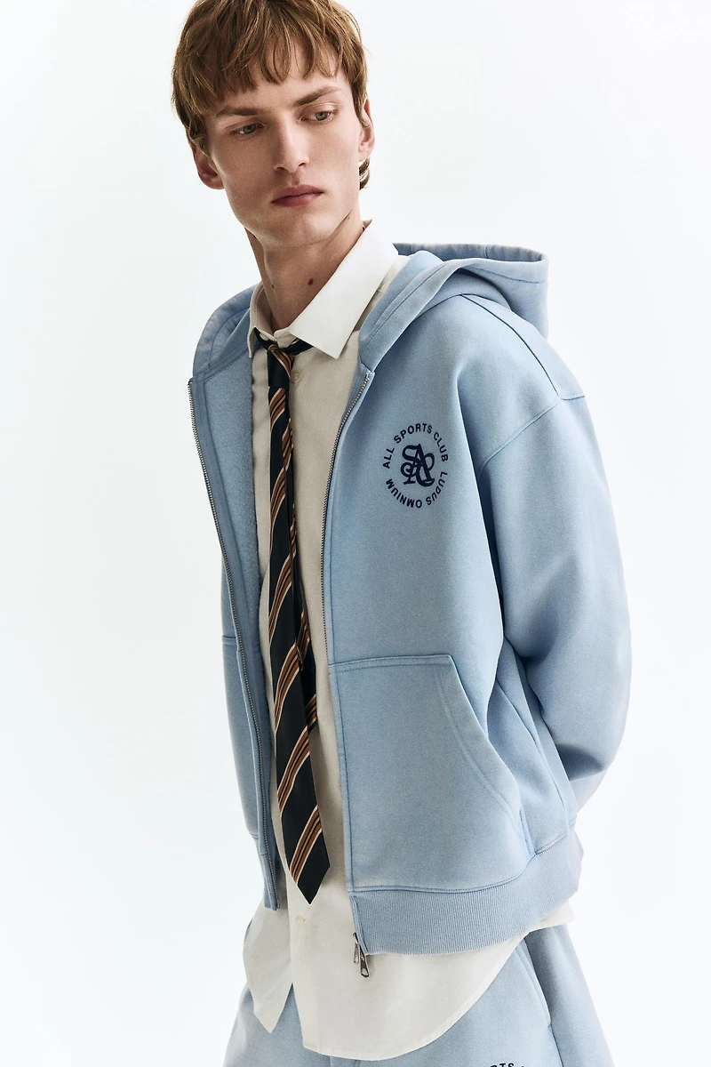 Loose-Fit Hooded Jacket