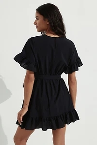 Ruffle-Trimmed Dress