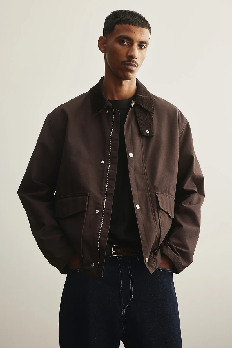 Regular Fit Canvas Jacket