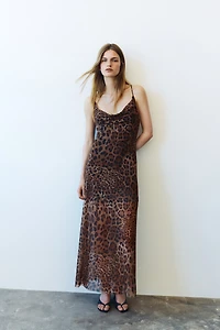 Cowl-Neck Slip Dress