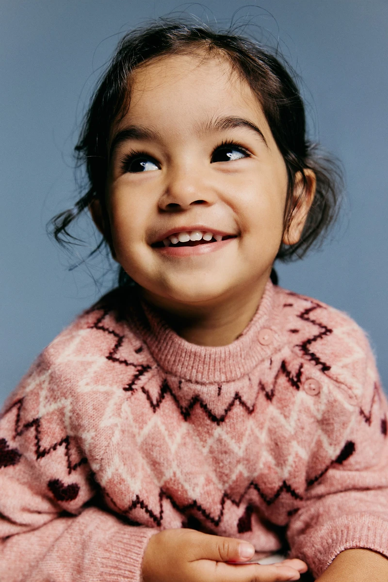 Jacquard-Knit Sweater