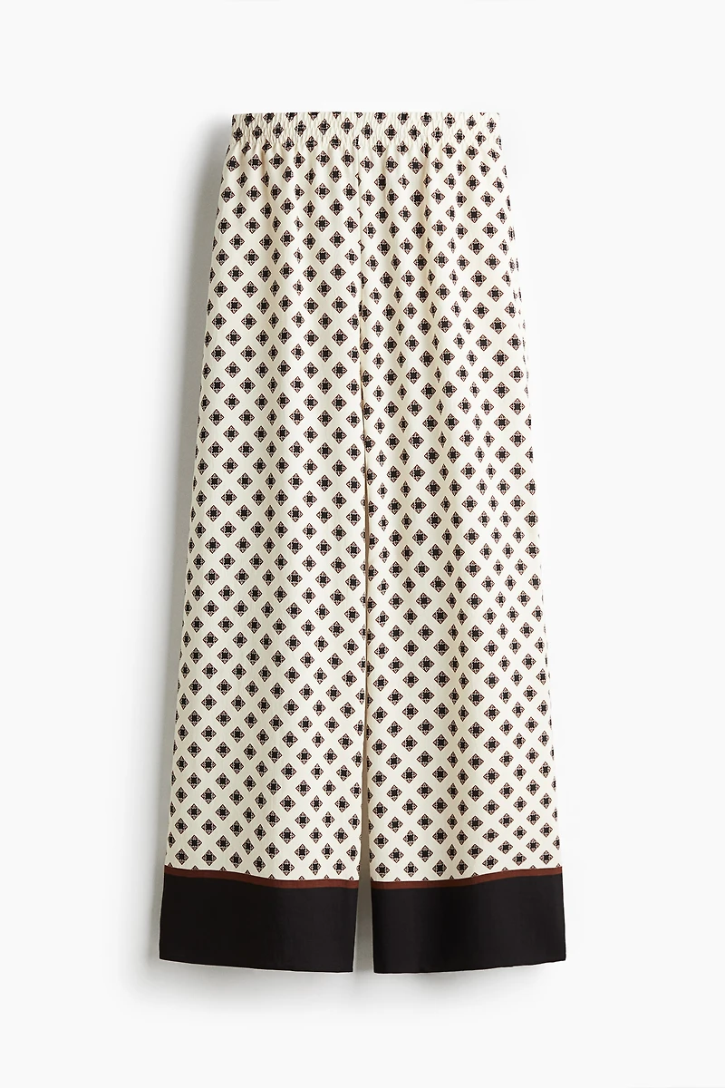 Wide-Leg Pull-On Pants