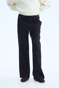 Denim Drawstring Pants