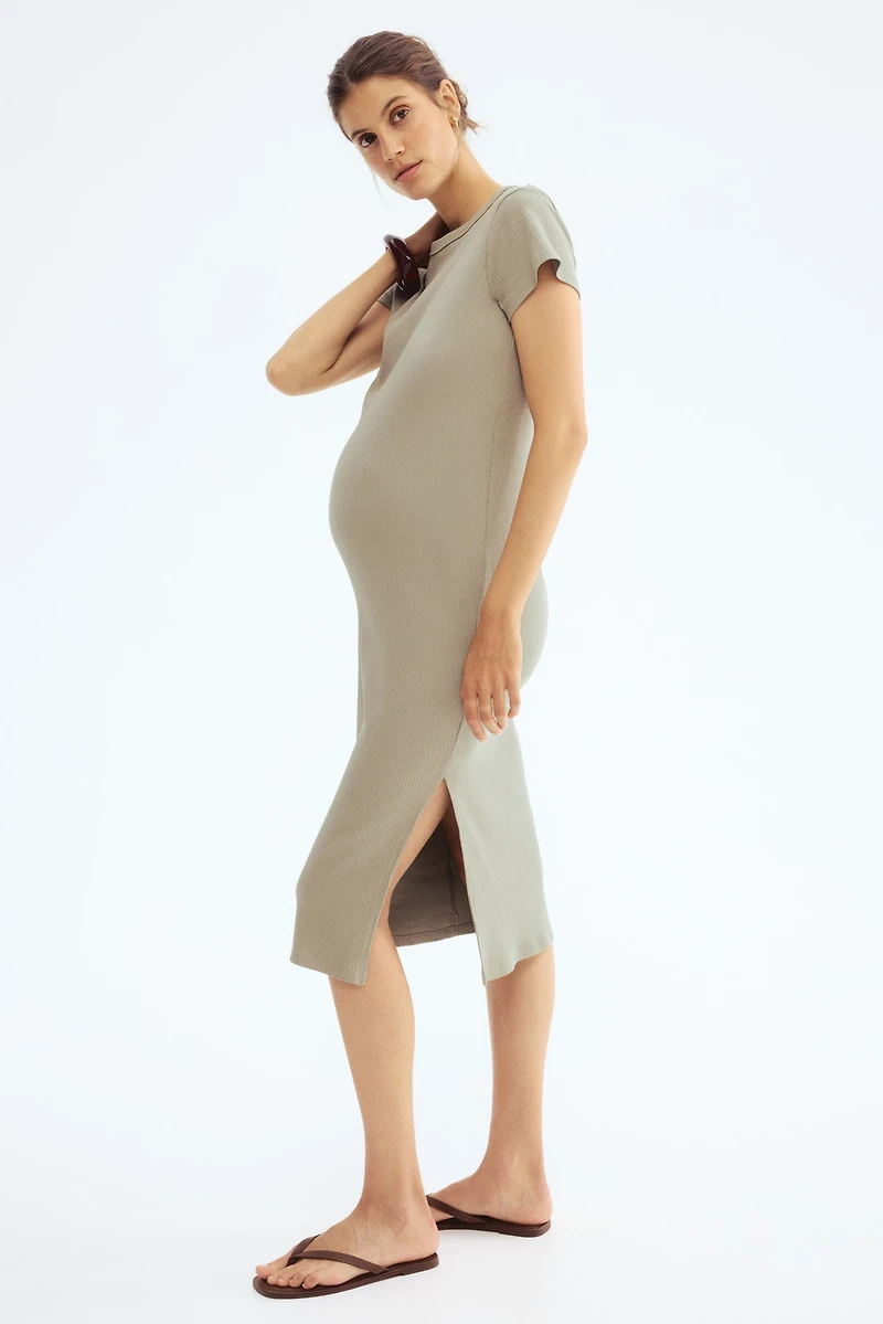 MAMA Ribbed T-Shirt Dress