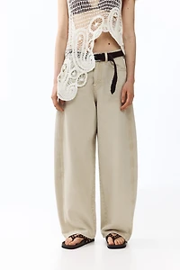Barrel-Leg High-Waist Jeans