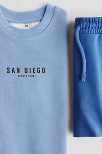 2-Piece T-Shirt and Sweatshorts Set