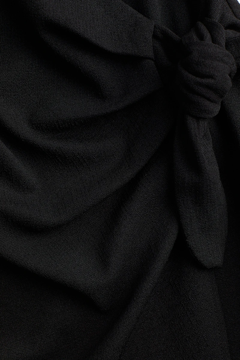 Textured Wrap Dress