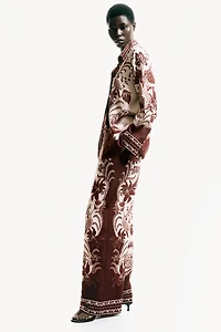 Printed Pull-On Pants