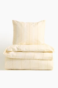 Ensemble de couette lit simple en percale coton
